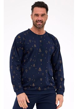 Długa piżama męska w choinki Night 3 457/299, Kolor granatowy, Rozmiar L, Cornette ze sklepu Intymna w kategorii Piżamy męskie - zdjęcie 187323918