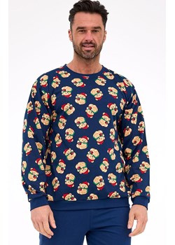 Bawełniana piżama męska plus size Teddy 6 457/293, Kolor granatowy-wzór, Rozmiar 3XL, Cornette ze sklepu Intymna w kategorii Piżamy męskie - zdjęcie 187323925