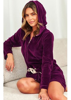 Doctor Nap welurowy szlafrok damski SWO.1008.BURGUNDY, Kolor burgund, Rozmiar S, Doctor Nap - id: 221718 - marki Doctor Nap - 187323936 Doctor Nap welurowy szlafrok damski SWO.1008.BURGUNDY, Kolor burgund, Rozmiar S, Doctor Nap ze sklepu Intymna w kategorii Szlafroki damskie - zdjęcie 187323936