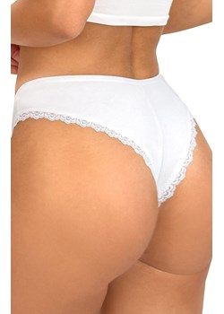 Donna brazyliany damskie bawełniane białe 253, Kolor biały, Rozmiar S, Donna ze sklepu Intymna w kategorii Majtki damskie - zdjęcie 187324018