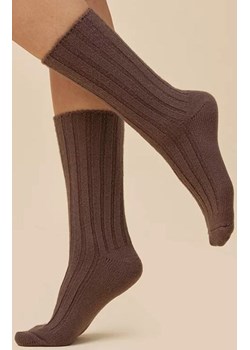 Wełniane skarpetki damskie kakao SW069, Kolor kakao, Rozmiar 35-38, Gabriella ze sklepu Intymna w kategorii Skarpetki damskie - zdjęcie 187324087
