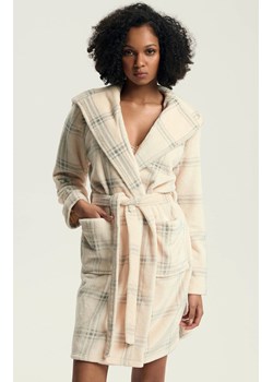 Henderson krótki szlafrok damski z kapturem Danna 43596-01X, Kolor kremowy-wzór, Rozmiar L, Henderson - id: 221763 - marki Henderson - 187324205 Henderson krótki szlafrok damski z kapturem Danna 43596-01X, Kolor kremowy-wzór, Rozmiar L, Henderson ze sklepu Intymna w kategorii Szlafroki damskie - zdjęcie 187324205