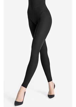 Legginsy damskie z wewnętrzną warstwą polarową 664 Fleece 200 DEN, Kolor czarny, Rozmiar S/M, LEGS ze sklepu Intymna w kategorii Spodnie damskie - zdjęcie 187324359