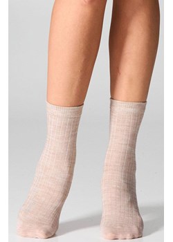 2-pack skarpetki damskie z wełną merynosów beżowe W12 Merino, Kolor beżowy, Rozmiar uniwersalny, LEGS ze sklepu Intymna w kategorii Skarpetki damskie - zdjęcie 187324378