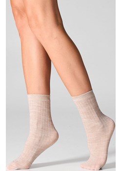 2-pack skarpetki damskie z wełną merynosów beżowe W12 Merino, Kolor beżowy, Rozmiar uniwersalny, LEGS ze sklepu Intymna w kategorii Skarpetki damskie - zdjęcie 187324379