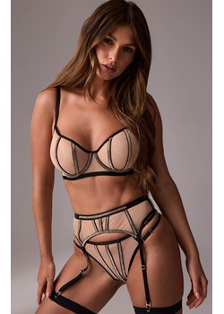 Marilyn pas do pończoch z kryształami Brillant, Kolor beżowo-czarny, Rozmiar L, Marilyn ze sklepu Intymna w kategorii Akcesoria do bielizny - zdjęcie 187324416