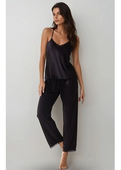Piżama damska na ramiączkach i z długimi spodniami PURE DREAM, Kolor czarny, Rozmiar S, PURE SIN ze sklepu Intymna w kategorii Piżamy damskie - zdjęcie 187324479