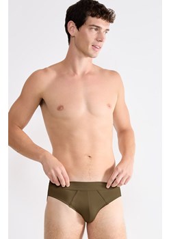 Sloggi bawełniane slipy męskie midi Briefs 10215471-7305, Kolor khaki, Rozmiar L, Sloggi ze sklepu Intymna w kategorii Majtki męskie - zdjęcie 187324546