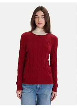 Tommy Hilfiger Sweter WW0WW43586 Czerwony Regular Fit ze sklepu MODIVO w kategorii Swetry damskie - zdjęcie 187325035