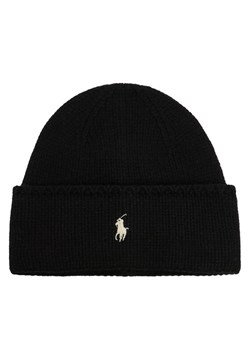 Polo Ralph Lauren Czapka 455954355007 Czarny ze sklepu MODIVO w kategorii Czapki zimowe damskie - zdjęcie 187325129