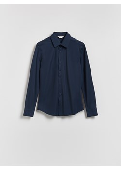 Reserved - Gładka koszula super slim fit - granatowy ze sklepu Reserved w kategorii Koszule męskie - zdjęcie 187325645