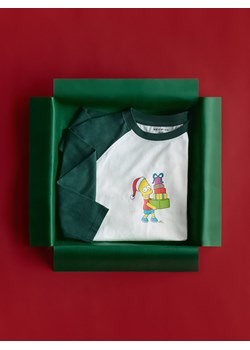 Reserved - Longsleeve The Simpsons - złamana biel - id: 766IK-01X - marki Reserved - 187325669 Reserved - Longsleeve The Simpsons - złamana biel ze sklepu Reserved w kategorii T-shirty chłopięce - zdjęcie 187325669