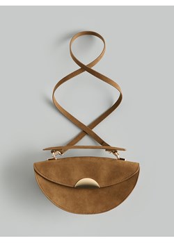 Reserved - Torebka z imitacji zamszu - beżowy ze sklepu Reserved w kategorii Torebki damskie - zdjęcie 187325679