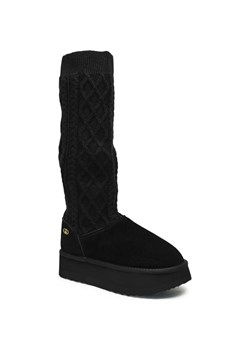 Liu Jo Skórzane śniegowce JANE 07 | z dodatkiem wełny ze sklepu Gomez Fashion Store w kategorii Śniegowce damskie - zdjęcie 187325776