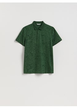 Reserved - Koszulka polo ze świątecznym wzorem - morski ze sklepu Reserved w kategorii T-shirty męskie - zdjęcie 187327327