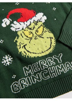 Reserved - Świąteczny sweter Grinch - zielony ze sklepu Reserved w kategorii Swetry chłopięce - zdjęcie 187327345