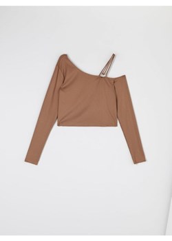 Sinsay - Bluzka - beżowy - id: 4287F-80X - marki Sinsay - 187327659 Sinsay - Bluzka - beżowy ze sklepu Sinsay w kategorii Bluzki damskie - zdjęcie 187327659