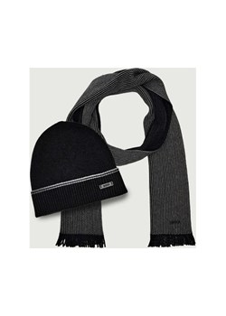 BOSS BLACK Szal + czapka Hernesto_SET | z dodatkiem wełny ze sklepu Gomez Fashion Store w kategorii Czapki zimowe męskie - zdjęcie 187327988