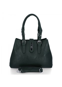 Elegacka Torebka Damska 3 Komory firmy Herisson 22R527 Butelkowa Zieleń ze sklepu PaniTorbalska w kategorii Kuferki - zdjęcie 187328666