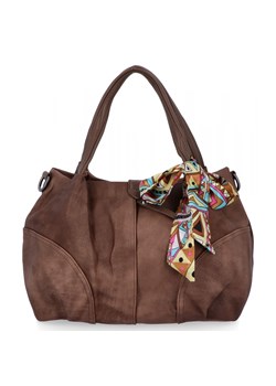 Uniwersalna Torebka Damska Shopper Bag firmy Herisson 15B6038 Ziemista ze sklepu PaniTorbalska w kategorii Torby Shopper bag - zdjęcie 187328687