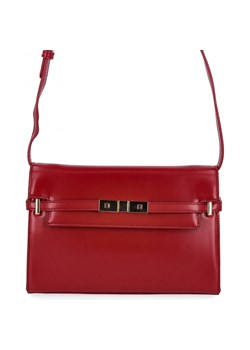 Elegancka Torebka Damska Listonoszka firmy Herisson 17R506 Czerwona ze sklepu PaniTorbalska w kategorii Listonoszki - zdjęcie 187328787