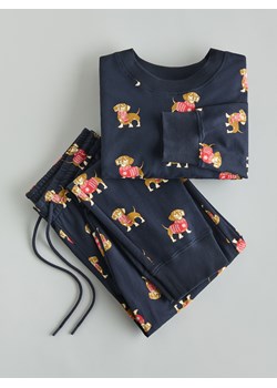 Reserved - Dwuczęściowa piżama ze świątecznym motywem - granatowy ze sklepu Reserved w kategorii Piżamy męskie - zdjęcie 187329016