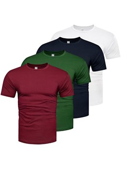 Koszulka męska komplet 4sztuki kolory Recea - id: 3083 - marki Recea - 187329416 Koszulka męska komplet 4sztuki kolory Recea ze sklepu Recea.pl w kategorii T-shirty męskie - zdjęcie 187329416
