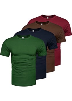 Koszulka męska komplet 4sztuki kolory Recea ze sklepu Recea.pl w kategorii T-shirty męskie - zdjęcie 187329417