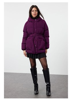 trendyol Kurtka pikowana w kolorze fioletowym ze sklepu Limango Polska w kategorii Kurtki damskie - zdjęcie 187329577