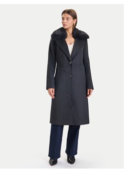 Guess Płaszcz wełniany W5BL19 W2642 Szary Regular Fit ze sklepu MODIVO w kategorii Płaszcze damskie - zdjęcie 187330215