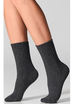 Skarpetki damskie z wełną merynosów i kaszmirem ciemnoszare SCM26, Kolor ciemnoszary, Rozmiar 36-40, LEGS ze sklepu Primodo w kategorii Skarpetki damskie - zdjęcie 187330706