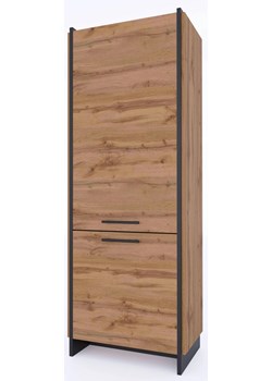 Nowoczesny regał zamykany dąb wotan + czarny K3-E69 ze sklepu Edinos.pl w kategorii Regały i witryny - zdjęcie 187330988