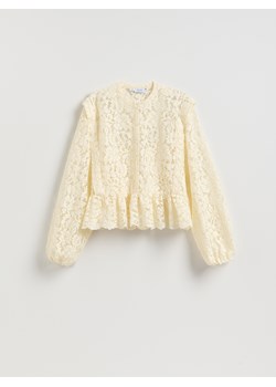 Reserved - Koszula ze strukturalnej tkaniny - złamana biel ze sklepu Reserved w kategorii Koszule damskie - zdjęcie 187331247