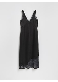 Reserved - Sukienka midi z koronką - czarny ze sklepu Reserved w kategorii Sukienki - zdjęcie 187331277