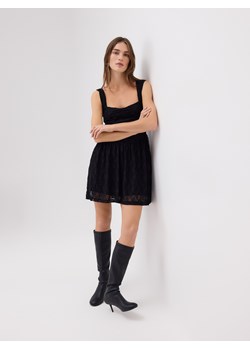 Reserved - Koronkowa sukienka mini - czarny ze sklepu Reserved w kategorii Sukienki - zdjęcie 187331288