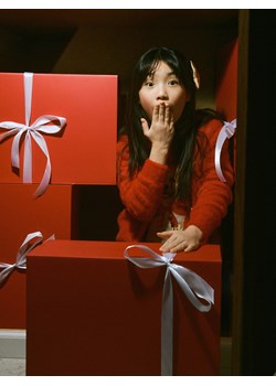 Reserved - Kardigan z ozdobnymi guzikami - czerwony ze sklepu Reserved w kategorii Swetry dziewczęce - zdjęcie 187331936