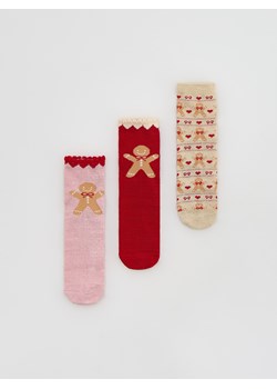 Reserved - Świąteczne skarpety 3-pak - wielobarwny ze sklepu Reserved w kategorii Skarpetki damskie - zdjęcie 187331957