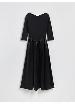 Reserved - Sukienka z ozdobnym dołem - czarny ze sklepu Reserved w kategorii Sukienki - zdjęcie 187332176