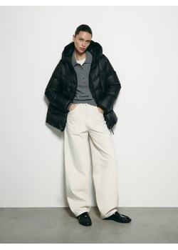 Reserved - Puchowa kurtka z kapturem - czarny ze sklepu Reserved w kategorii Kurtki damskie - zdjęcie 187332218