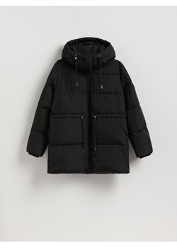 Reserved - Pikowana kurtka z odpinanym kapturem - czarny ze sklepu Reserved w kategorii Kurtki damskie - zdjęcie 187332226