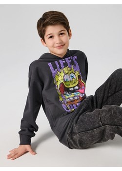 Sinsay - Bluza hoodie z nadrukiem SpongeBob SquarePants - czarny ze sklepu Sinsay w kategorii Bluzy chłopięce - zdjęcie 187333237