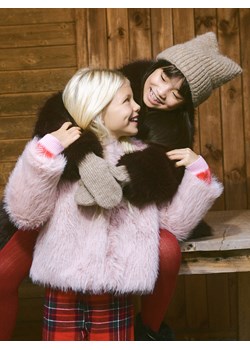 Reserved - Kurtka z imitacji futra - pastelowy róż ze sklepu Reserved w kategorii Kurtki dziewczęce - zdjęcie 187333925