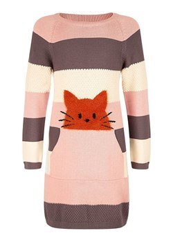 happy girls by Eisend Sukienka w kolorze kremowo-jasnoróżowo-brązowym ze sklepu Limango Polska w kategorii Sukienki dziewczęce - zdjęcie 187335236