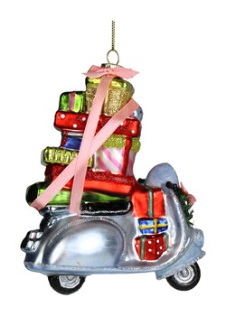 Kersten Ozdoba choinkowa &quot;Vespa Gift Delivery&quot; ze wzorem - wys. 13 cm ze sklepu Limango Polska w kategorii Dekoracje bożonarodzeniowe - zdjęcie 187335568