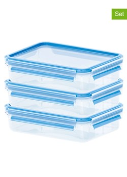 Emsa Pojemniki (3 szt.) &quot;Clip &amp; Close&quot; w kolorze niebieskim na żywność - 3x 1,2 l ze sklepu Limango Polska w kategorii Pojemniki kuchenne - zdjęcie 187336517
