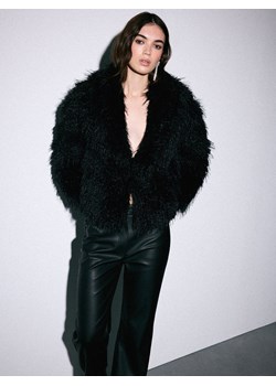 Mohito - Sztuczne czarne futerko - czarny ze sklepu Mohito w kategorii Futra damskie - zdjęcie 187336839