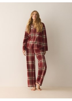 Reserved - Flanelowa piżama w kratkę - czerwony ze sklepu Reserved w kategorii Piżamy damskie - zdjęcie 187337327