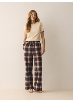 Reserved - Piżamowe spodnie w kratę - granatowy ze sklepu Reserved w kategorii Piżamy damskie - zdjęcie 187337368