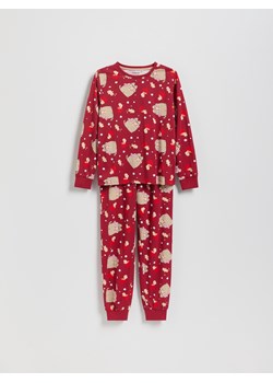 Reserved - Świąteczna piżama Pusheen - czerwony ze sklepu Reserved w kategorii Piżamy dziecięce - zdjęcie 187338405