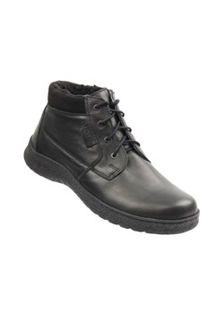 Trzewiki męskie Helios Komfort 826, czarne 3 ze sklepu ulubioneobuwie w kategorii Buty zimowe męskie - zdjęcie 187338508
